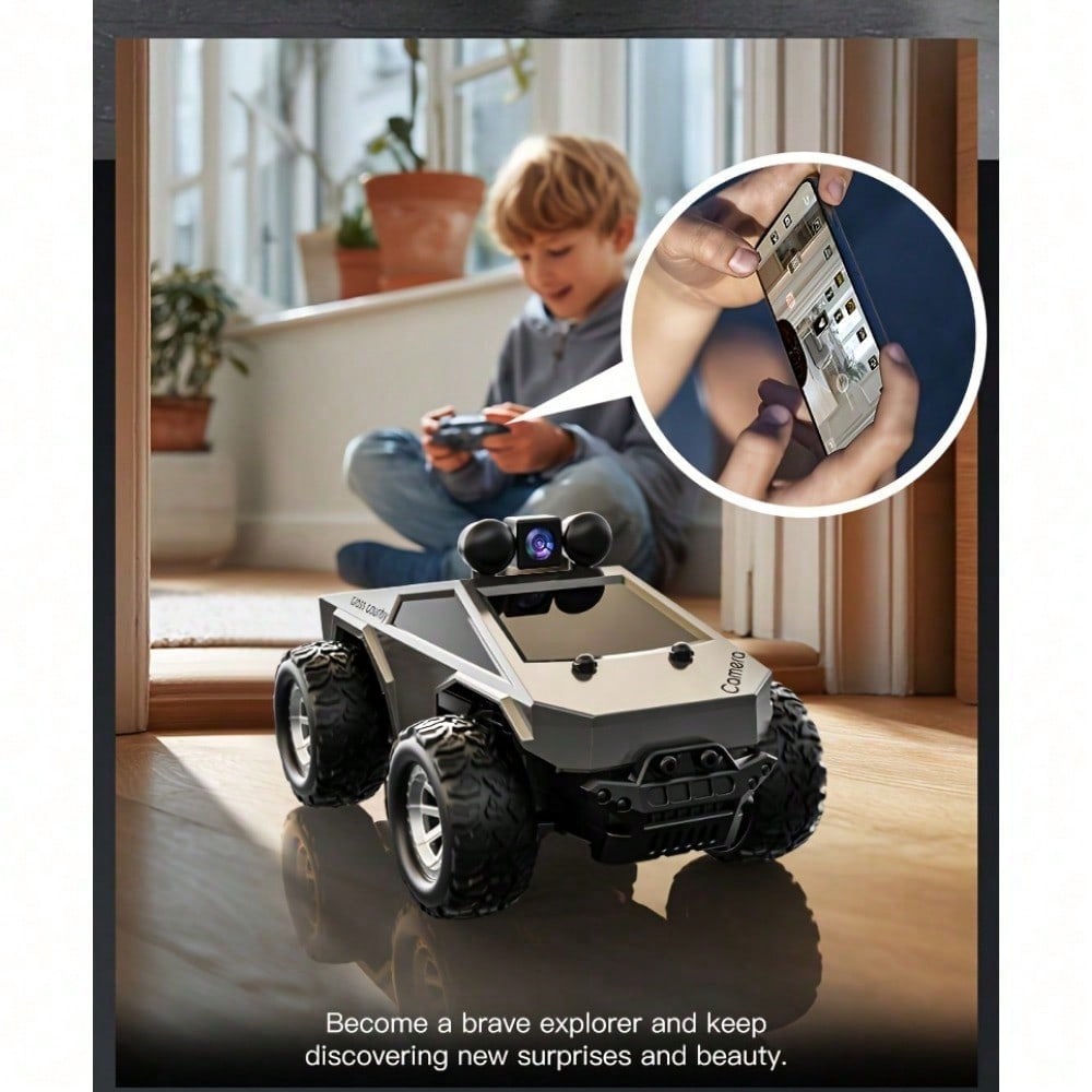 1:28 Scale RC Car with HD Camera – High-Speed Remote Control Racing Car with LED Lights, Off-Road Drift Buggy, Perfect  for Kids Holiday Gift