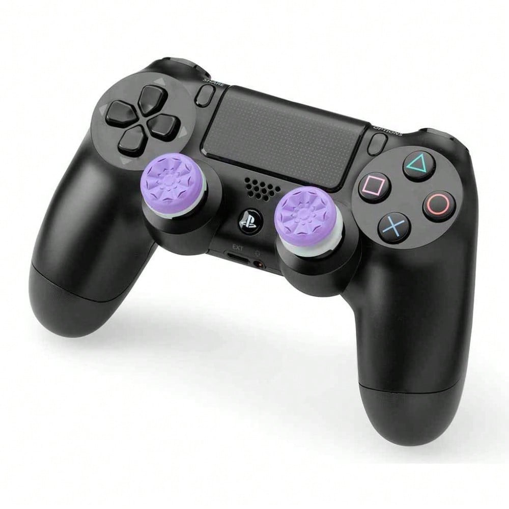 FPS Freek Galaxy Purple for PlayStation 4 (PS4) and PlayStation 5 (PS5) | Performance Thumbsticks | 1 High-Rise, 1 Mid-Rise | Purple
